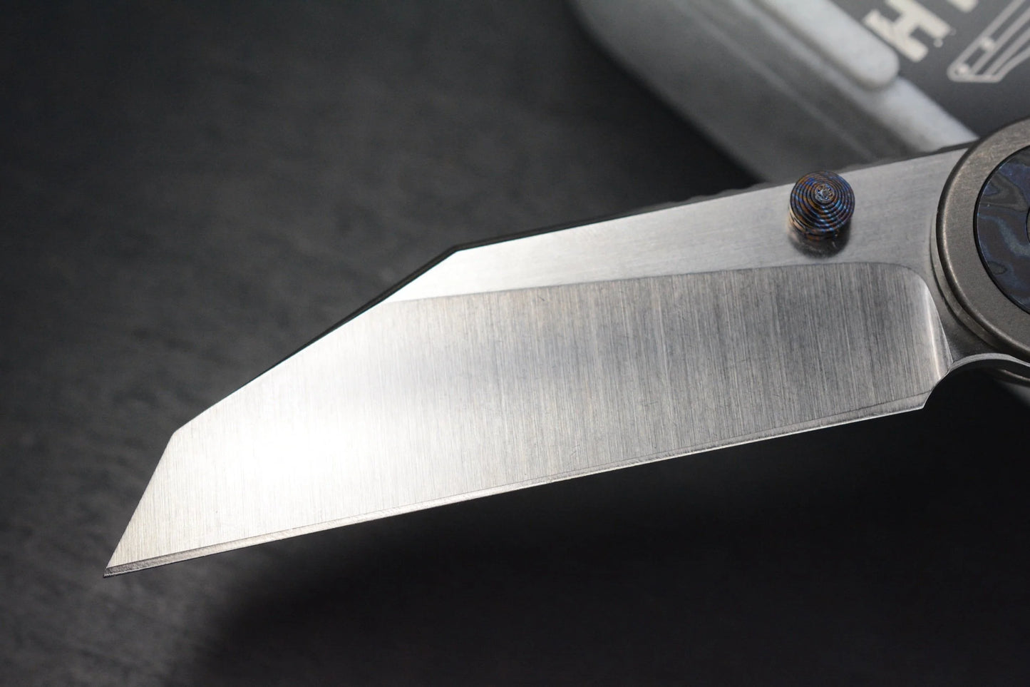 RARE Hypercut Cretin SN 001 Black Timascus / Ti / Hand Ground S45VN Blade w/ COA