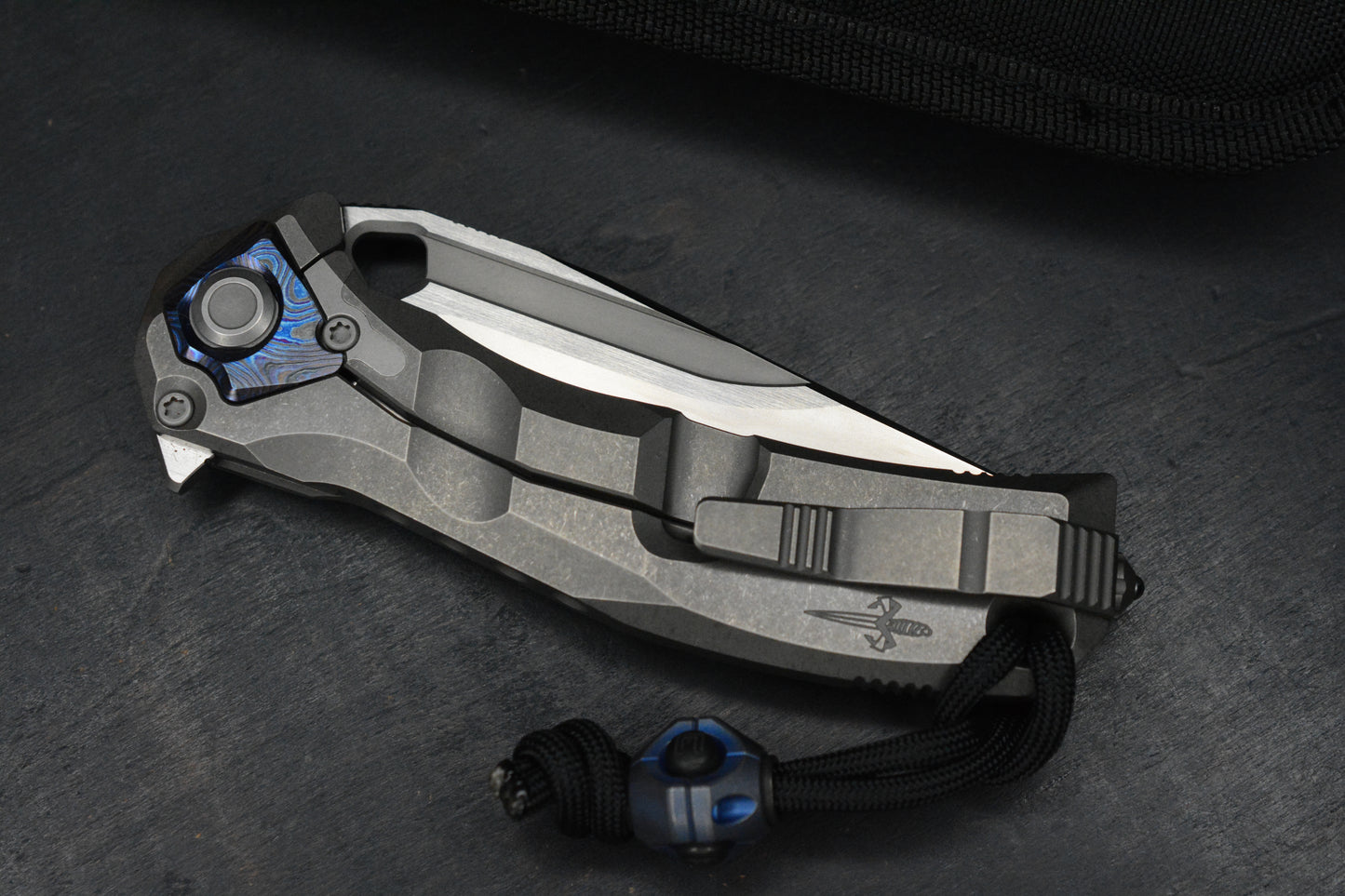 RARE Custom Knife Factory x Marfione Ratax Zircuti / M398 Swedge /One Piece Hdle