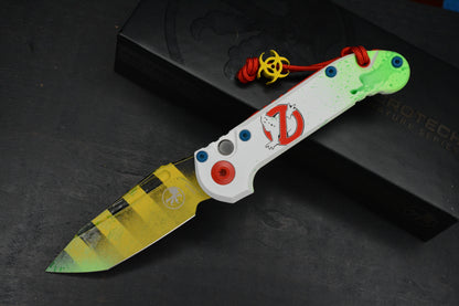 NEW Microtech LUDT Gen-III T/E - “Caution Tape” Ghostbuster Special Edition
