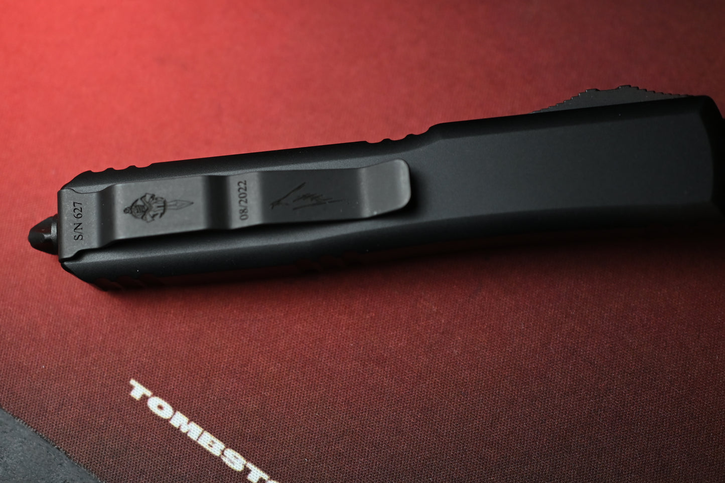RARE Microtech Ultratech Hellhound Shadow - Black/ Black DLC 08/2022 SN 627