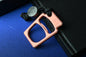NEW OEGEDC Keystone Lite Brass Distressed Orange Bottle Opener w/ F**k Face Bead
