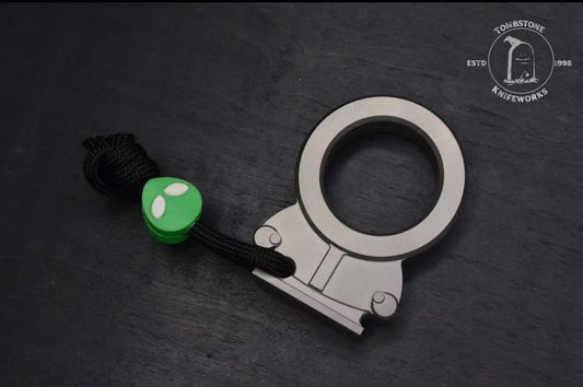 Urban EDC EMP x Griff “Kenny” Custom Ti Keychain/ Bottle Opener w/ Alien Bead