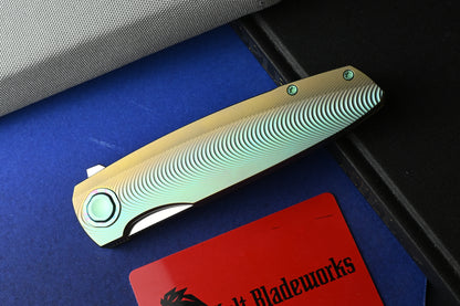 NEW Holt Bladeworks Outlaw - Ti Ridgeback Burnished / SW Uddeholm Vanax