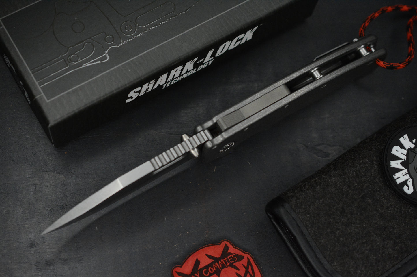 RARE++ Demko AD20 XXX Textured Ti / Clip Point 3V w/ Poison Bead & Patch