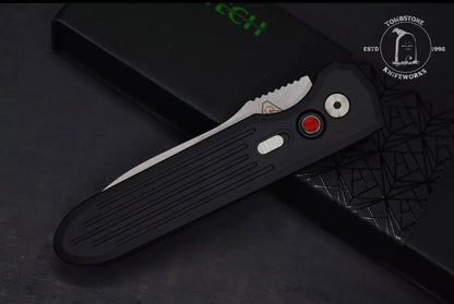 Pro-Tech Knives: PDW Invictus Auto - Stonewashed/Black