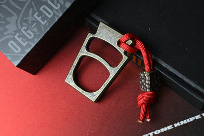 NEW OEGEDC Keystone Lite Brass Distressed Bottle Opener w/ Brass Bead