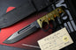 NEW Medford Trench Knife “Doughboy” Edition - 1095 Black Oxide / Brass Handles w/ COA & Black Leather Sheath (1 of 20)