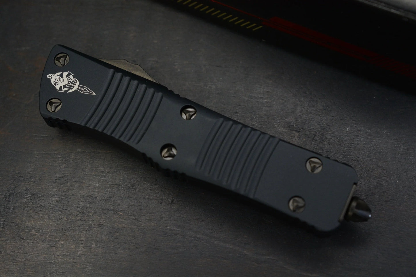 Microtech Troodon Hellhound Blade Blacked Out 01/2020