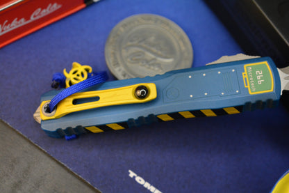 NEW Microtech Ultratech ZBP Fallout Special Edition D/E w/ Radioactive Bead, Vault Boy & Coin