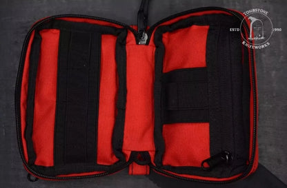 Notorious EDC “All Good” Pouch Red w/ Red Beer Bomb & B/O Notorious EDC Patches