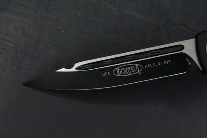 RARE Microtech HALO VI Black/ Black S/E 03/2018 SN 453