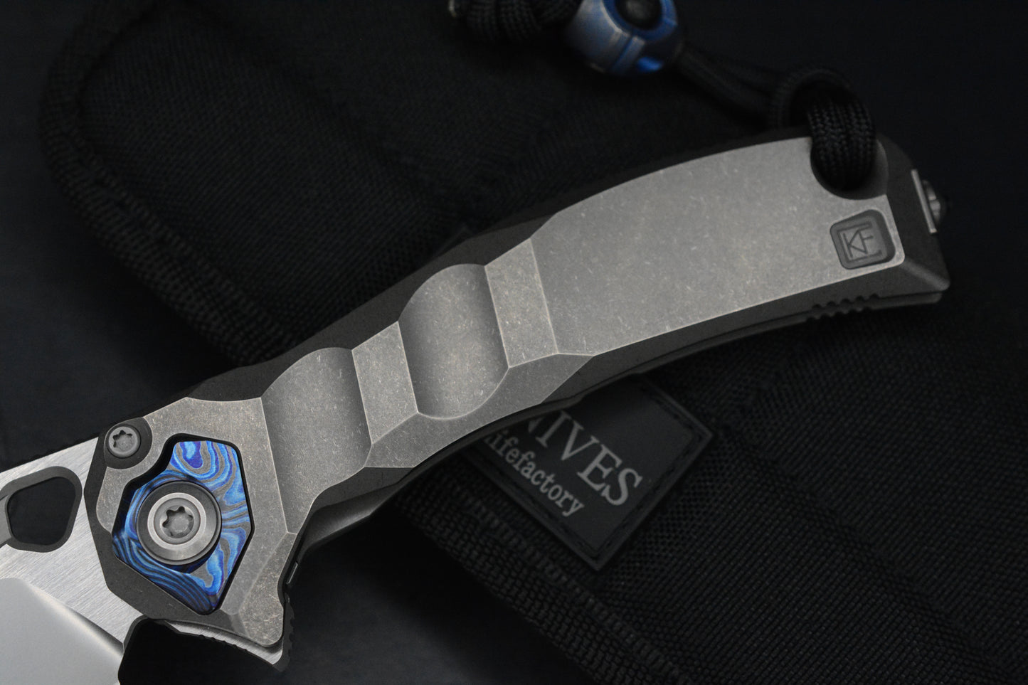 RARE Custom Knife Factory x Marfione Ratax Zircuti / M398 Swedge /One Piece Hdle