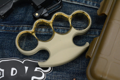 CUSTOM Delicious Fist 4FK - Platinum Cerakote Brass / Polished Finger Stalls 1/1