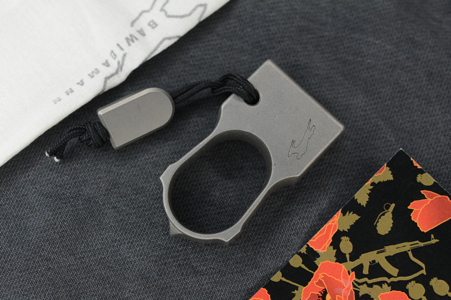 RARE Bawidamann Grey Cerakote
Brass SFK w / Ti Tombstone Bead