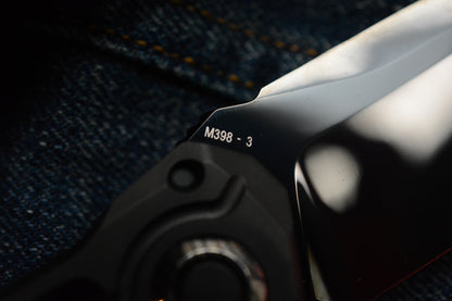 NEW Custom Knife Factory T25 DLC Milled Ti / Polished DLC M398 w/Zirc Droid Bead SN#003