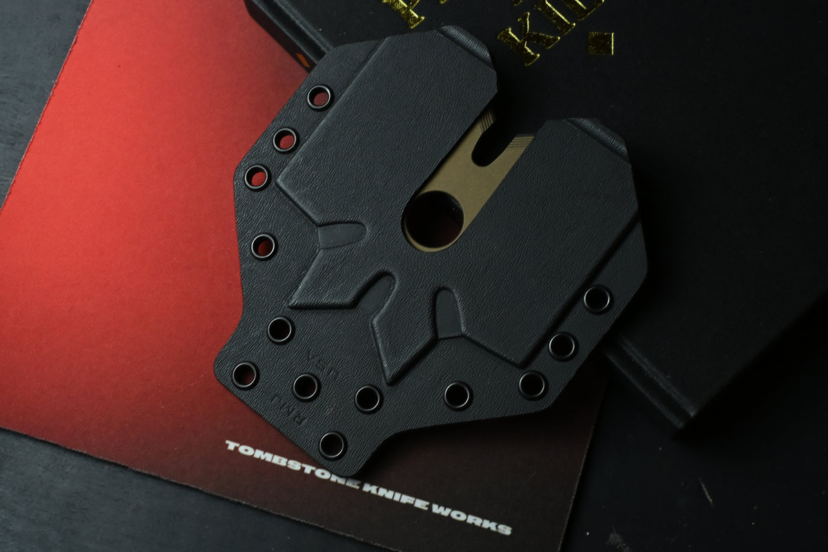 RARE RMJ Snowflake Ninja Throwing Star - Bronze Cerakote 1075 w/ Kydex Sheath