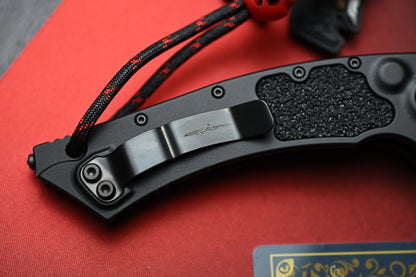 NEW Microtech Hawk Auto SHADOW Black w/ Playge Bead & Wick Pack