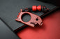 NEW Notorious EDC Baby Bomb Brass Edition - Crimson Cerakote SW w/ Custom Bomb Bead