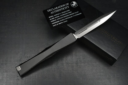 NEW Microtech Nemesis IV OTF - Stonewash D/E Black Aluminum Handle