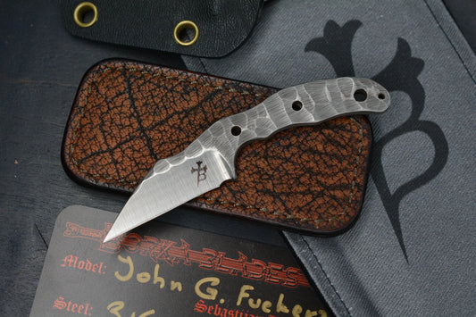 CUSTOM RARE (1 of3) Borka x John Gray Mini Fixed Rock Finish Hand Ground w/ COA