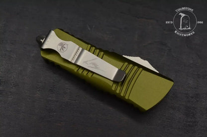 Microtech Mini Troodon OTF Hellhound Blade OD Green