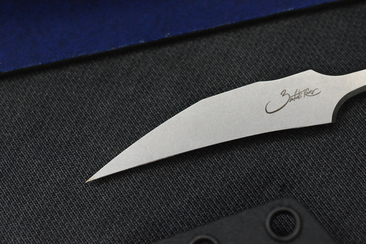 NEW Microtech x Bastinelli Bee SW Non Serr / Carbon Fiber / Blue Ti HDW Marfione Selects w/COA