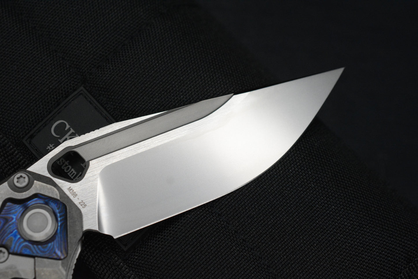 RARE Custom Knife Factory x Marfione Ratax Zircuti / M398 Swedge /One Piece Hdle