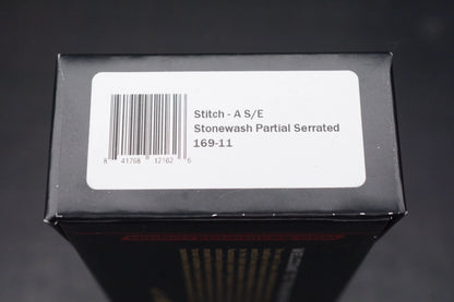 Microtech Stitch Auto - Stonewash Partial Serrated S/E 02/2022