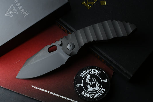 RARE Dalibor Bergam Draco - Black DLC Milled Ti Integral / Black DLC S90V