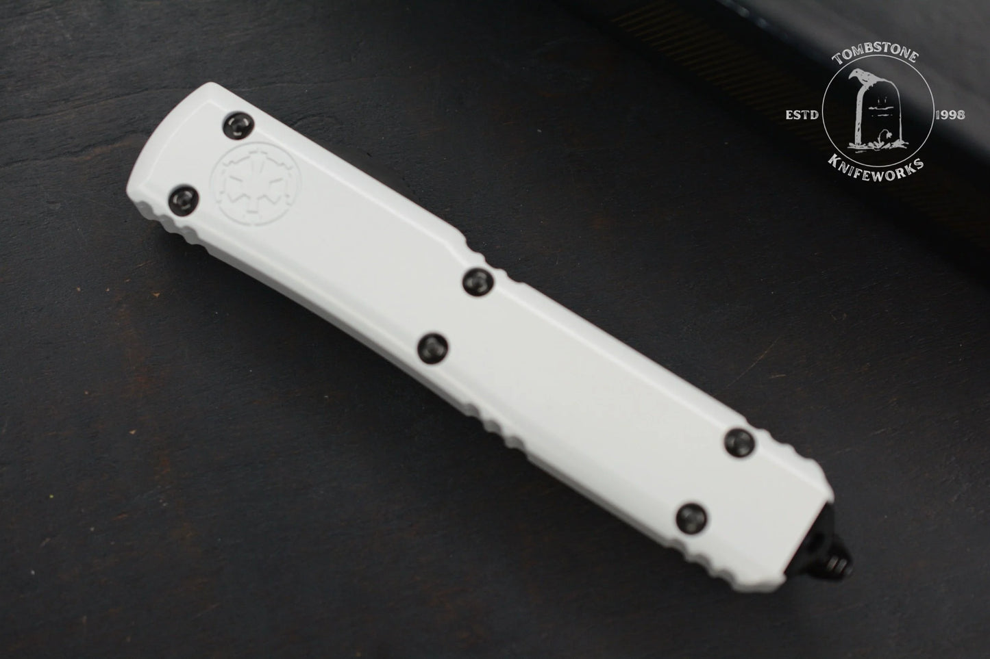Microtech Ultratech S/E STD Storm Trooper White Deep Engraved