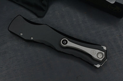 NEW Microtech Halo IV Marfione Selects Black - Clip Point  Hardcoat Aircraft Alloy w/ DOA 10/2025