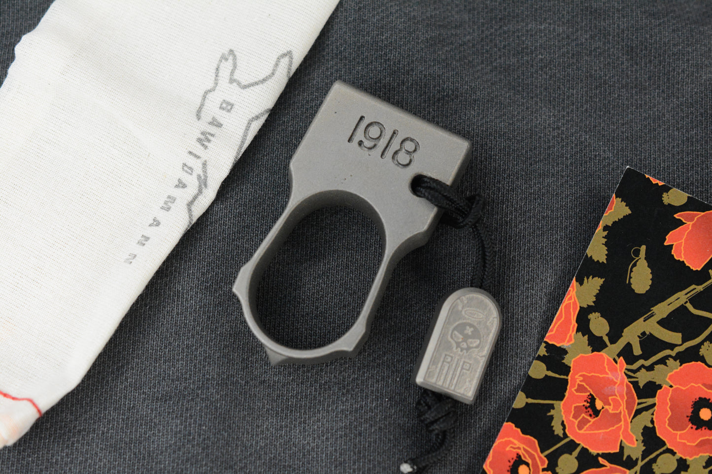 RARE Bawidamann Grey Cerakote
Brass SFK w / Ti Tombstone Bead