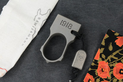 RARE Bawidamann Grey Cerakote
Brass SFK w / Ti Tombstone Bead