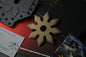 RARE RMJ Snowflake Ninja Throwing Star - Bronze Cerakote 1075 w/ Kydex Sheath
