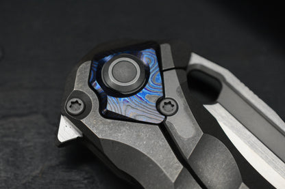 RARE Custom Knife Factory x Marfione Ratax Zircuti / M398 Swedge /One Piece Hdle