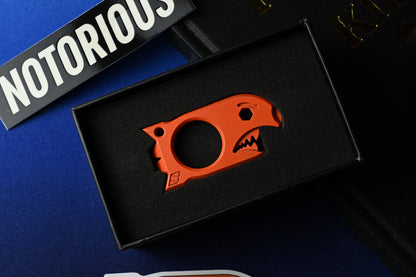 NEW Notorious EDC Baby Bomb - Hi Vis Orange  w/ Wkrmn Bead