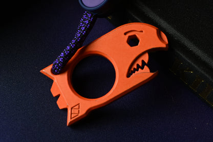NEW Notorious EDC Baby Bomb - Hi Vis Orange  w/ Wkrmn Bead