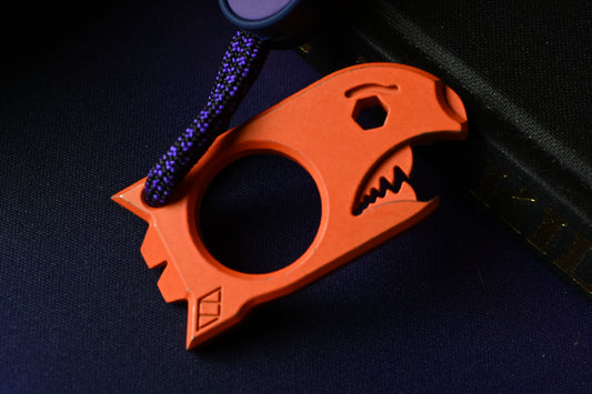 NEW Notorious EDC Baby Bomb - Hi Vis Orange  w/ Wkrmn Bead