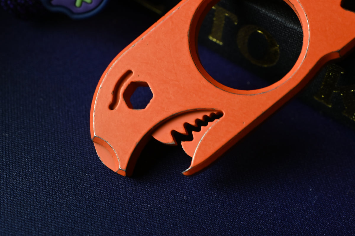 NEW Notorious EDC Baby Bomb - Hi Vis Orange  w/ Wkrmn Bead