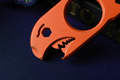 NEW Notorious EDC Baby Bomb - Hi Vis Orange  w/ Wkrmn Bead