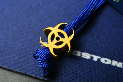 NEW Swampy EDC Aligator SFK - Fallout Special Edition - Blue / Yellow Cerakote w/ Patch & Bead