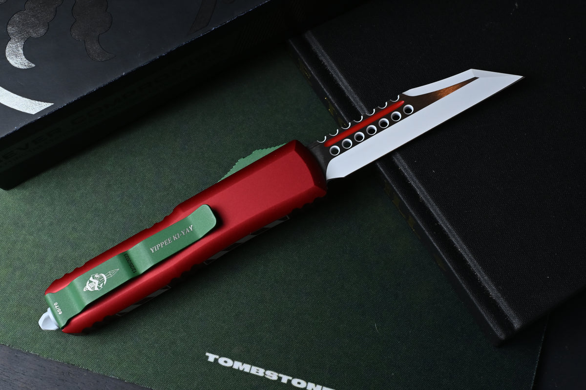 RARE Microtech UTX-85 Warhound Christmas Signature Series “Yippee Kai Yay” - SN 60 of 70 Made