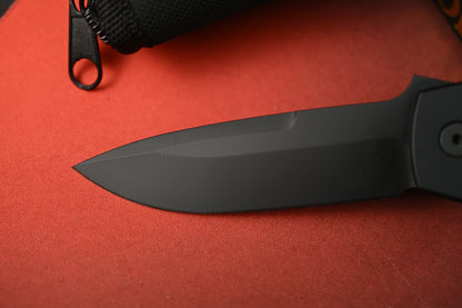 NEW Protech x Terzuola ATCF Operator w/ Aluminum Handles / Black DLC Magnacut w/ Zip Pouch & Patch ( w/o Box - READ DESC)