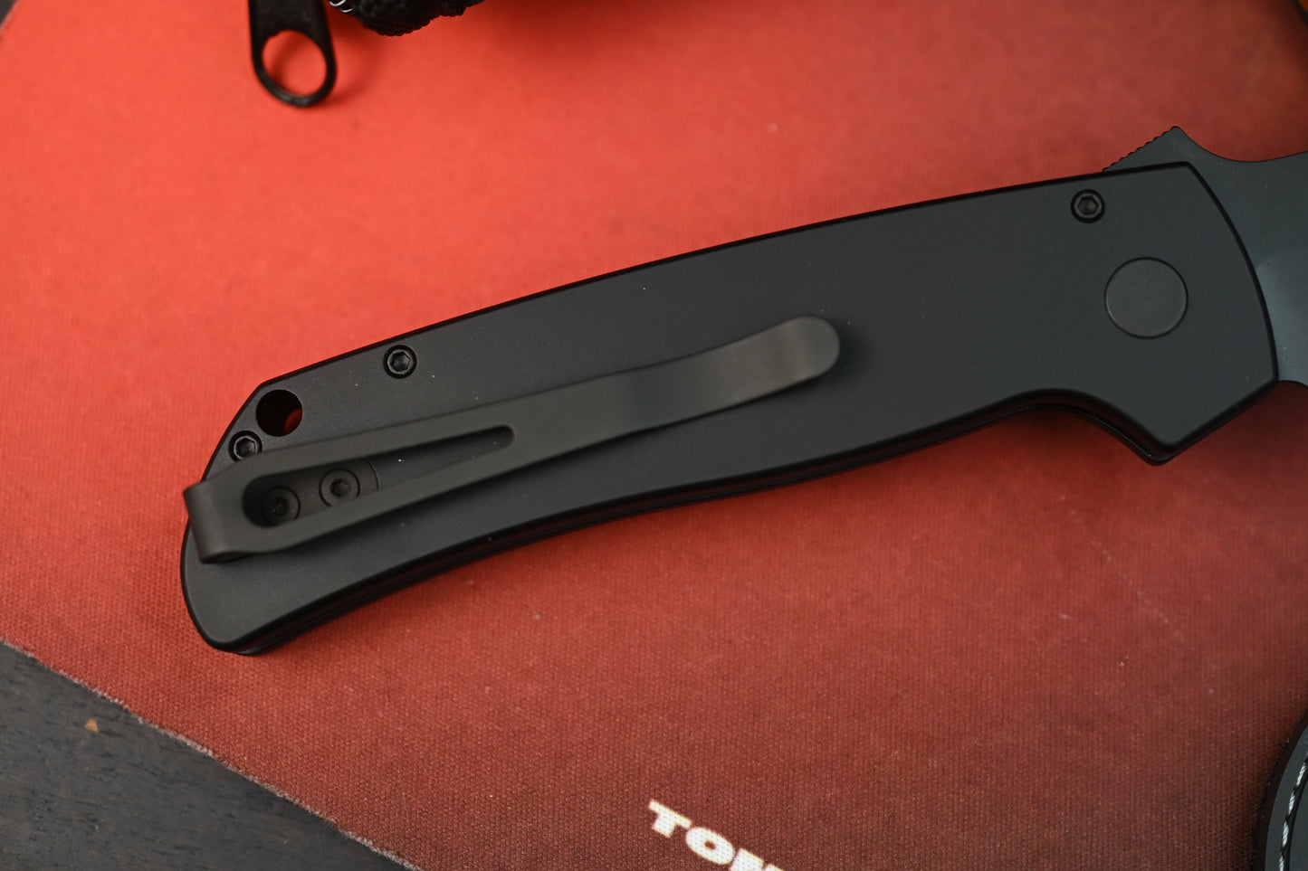 NEW Protech x Terzuola ATCF Operator w/ Aluminum Handles / Black DLC Magnacut w/ Zip Pouch & Patch ( w/o Box - READ DESC)