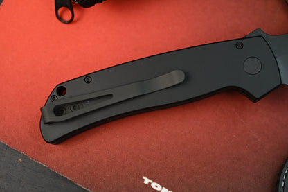 NEW Protech x Terzuola ATCF Operator w/ Aluminum Handles / Black DLC Magnacut w/ Zip Pouch & Patch ( w/o Box - READ DESC)