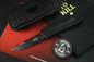 NEW Microtech Scarab 2 Gen III S/E Tactical Black Out w/ Zip Pouch & Patch (without box READ DESC)