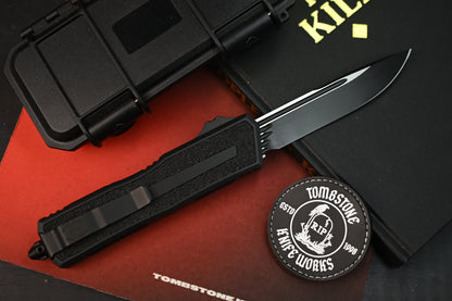 NEW Microtech Scarab 2 Gen III S/E Tactical Black Out w/ Zip Pouch & Patch (without box READ DESC)