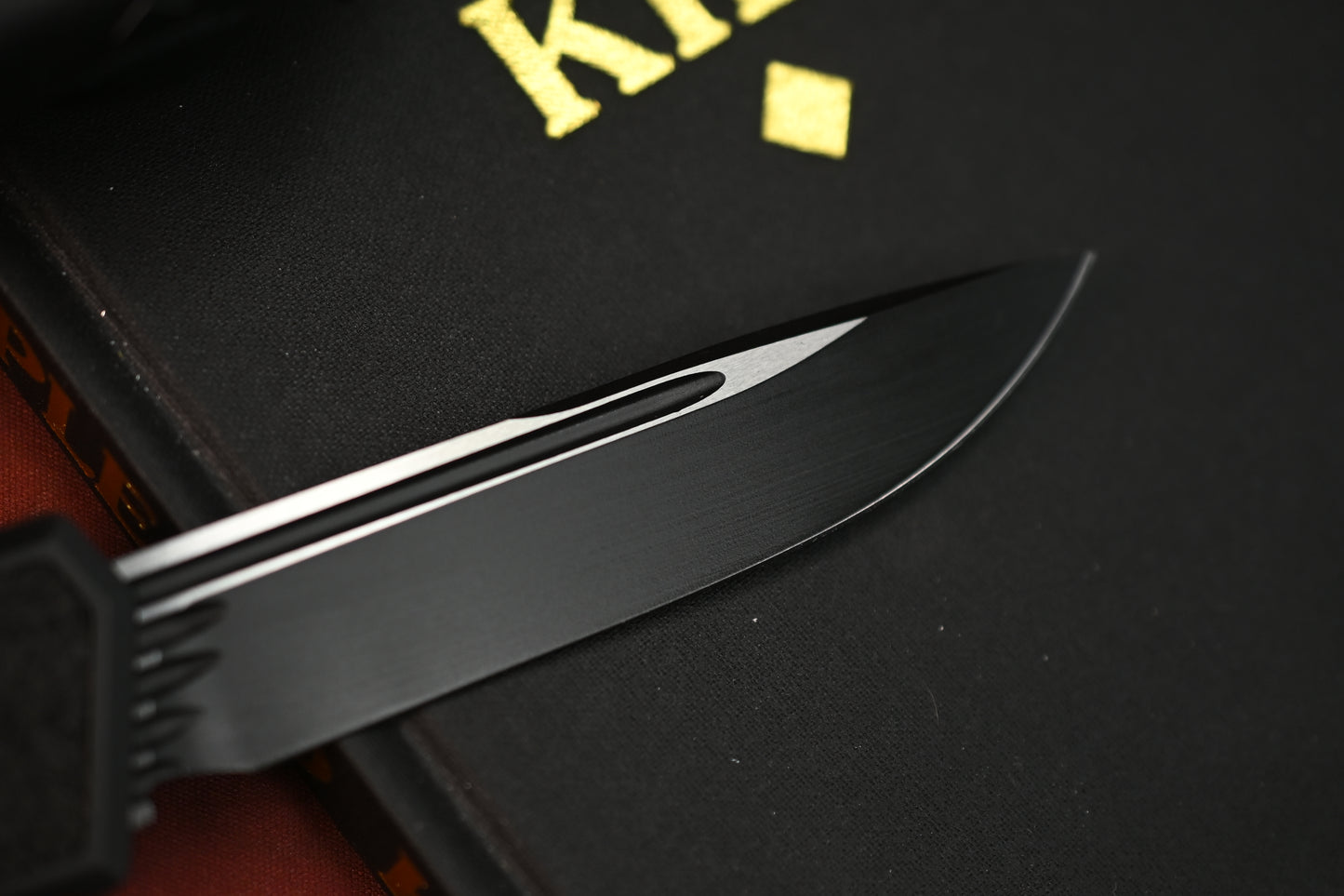 NEW Microtech Scarab 2 Gen III S/E Tactical Black Out w/ Zip Pouch & Patch (without box READ DESC)