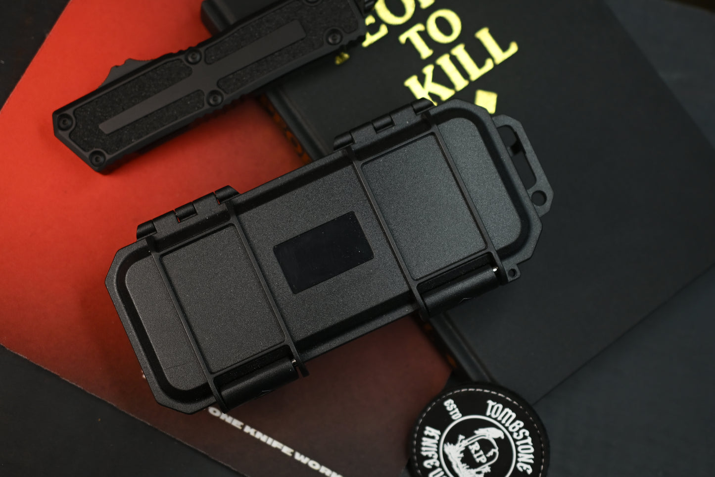 NEW Microtech Scarab 2 Gen III S/E Tactical Black Out w/ Zip Pouch & Patch (without box READ DESC)