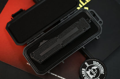 NEW Microtech Scarab 2 Gen III S/E Tactical Black Out w/ Zip Pouch & Patch (without box READ DESC)